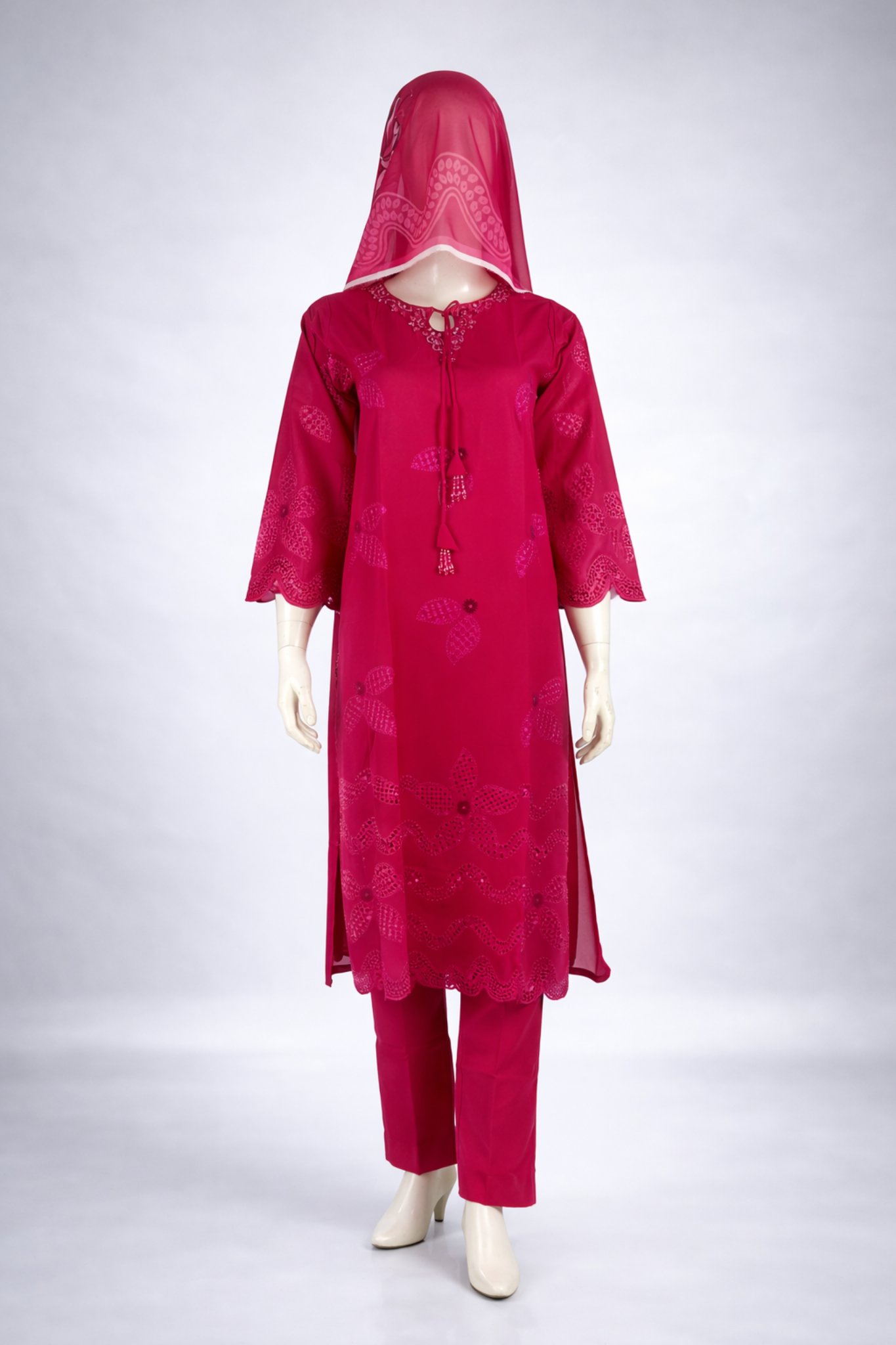 Classic 3-Piece Embroidered Outfit - Image 3